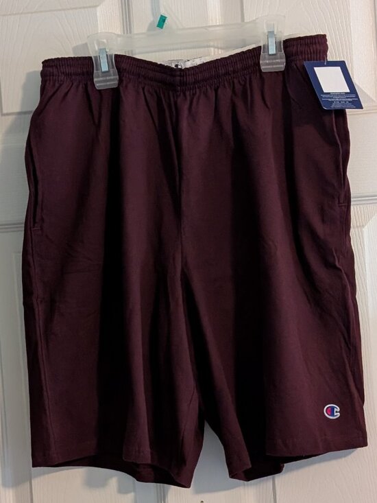 Champion Other - Men's Champion Cotton gym shorts - Maroon